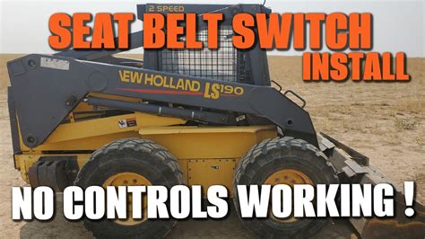 overide seatbelt new holland skid steer|skidsteer ls170 belt issues.